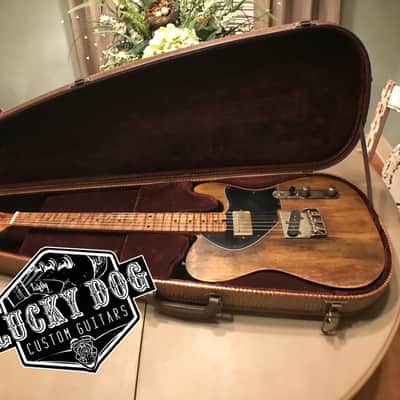 Lucky Dog Televangelist Custom relic aged telecaster tele guitar + gatorskin embossed teardrop case image 12
