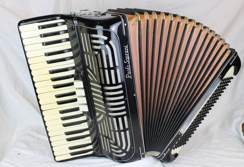 8315 - Black Paolo Soprani Piano Accordion LMM 41 120 image 1