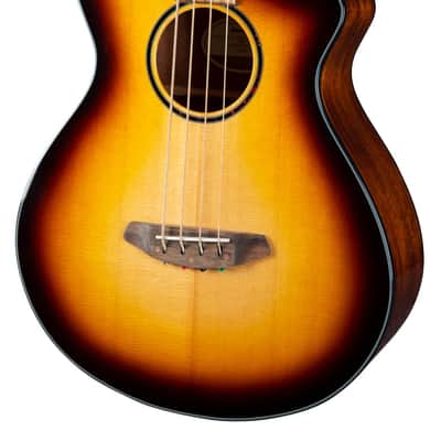 Breedlove Discovery S Concert Edgeburst Acoustic Electric 4-String Bass Guitar image 1