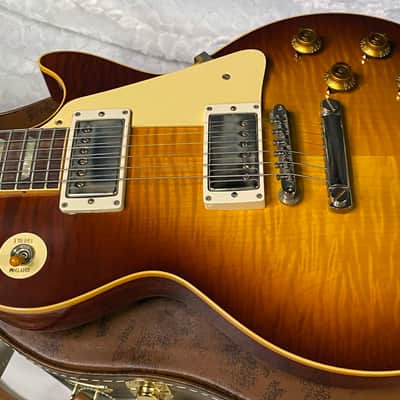 NEW ! Gibson Custom Shop 1959 Les Paul - Iced Tea - Authorized Dealer - Quilt / Flame Top - VOS - 8.5 lbs - G07605 image 9