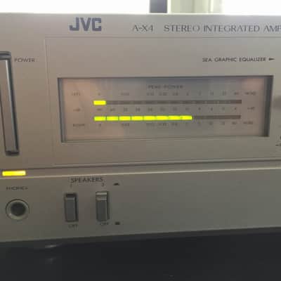 Amplificateur Intégré JVC A-X1 – Vintage – Argenté – Fonctionnel – Entrées Multiples
