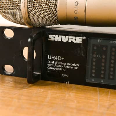 Shure UR4D+ Dual Wireless Receiver with UR2/KSM9 Mic Pair - H4 Band CG010YW image 5