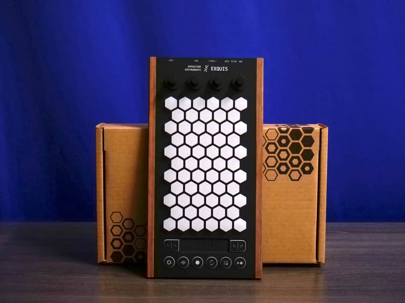 Intuitive Instruments Exquis Deluxe 61-Key MPE MIDI and CV Controller - Dark Wood image 1