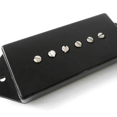 P90 Pickup Dog Ear BLACK A4 HOT Bridge Fits Gibson Epiphone Handcrafted by Q pickups Vintage image 4