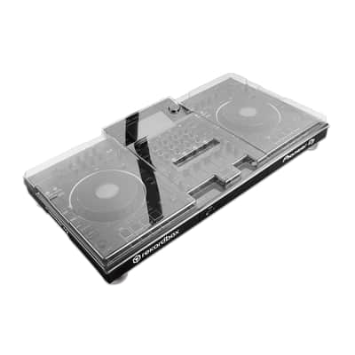 Decksaver DS-PC-XDJXZ Polycarbonate Cover for Pioneer XDJ-XZ DJ Controller Bundle with Polishing Cloth – Smoked/Clear Protection, Shields from Dust, Liquids & Impact, Fits Flight Cases image 2