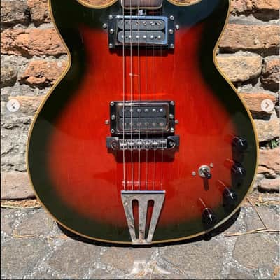 Eko Florentine 360 1967 - Dark Cherry Sunburst imagen 2