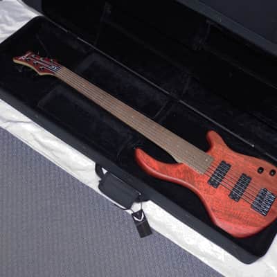 DEAN Edge 1 6-string BASS guitar NEW Vintage Mahogany w/ Light CASE B-stock NO stamp image 1