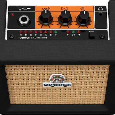 Orange Amps Crush Mini 3W Guitar Combo Amp (Black) Bundle with Liquid Audio 9V Power Supply AC Adapter & Polishing Cloth (4 Items) image 6
