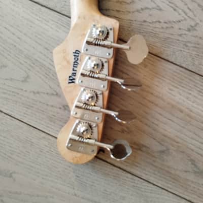 Warmoth licensed by Fender Berry Oakley Tractor Bass 2010s - White, Walbucker pickup, Wal2 preamp image 11