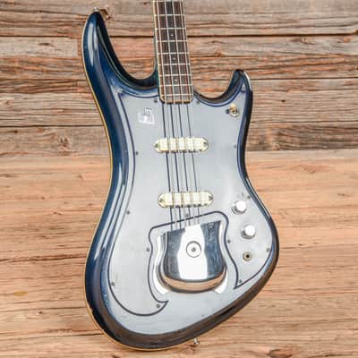 Guyatone EB-9 Sharp 5 Blue Sparkle 1970s image 8