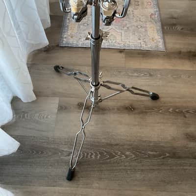 DW DWCP9900 9000 Series Heavy Duty Double-Braced Dual Tom Stand 2010s - Chrome image 4