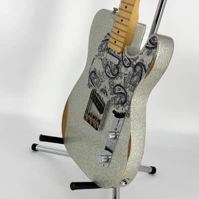 2017 Fender Brad Paisley Road Worn Telecaster – Silver Sparkle image 7