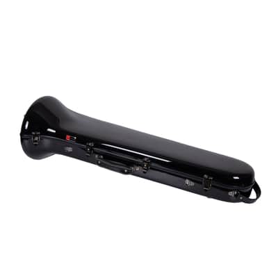 Crossrock King 3B & F-Trigger & Straight Trombone Hard Case with Backpack Straps in Black(CRF1020TBBK) image 3