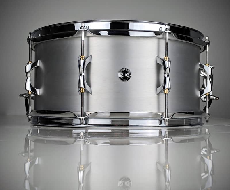 INDe 6.5x14" Brushed Aluminum Snare Drum image 1