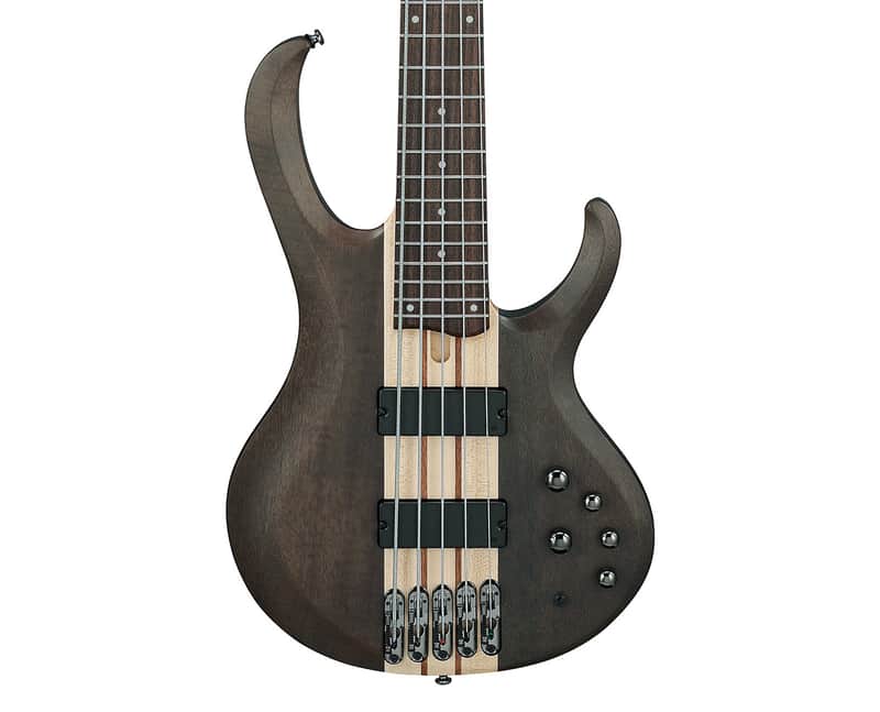 Ibanez BTB605TGF BTB Standard 5-String Bass Guitar - Transparent Gray Flat image 1