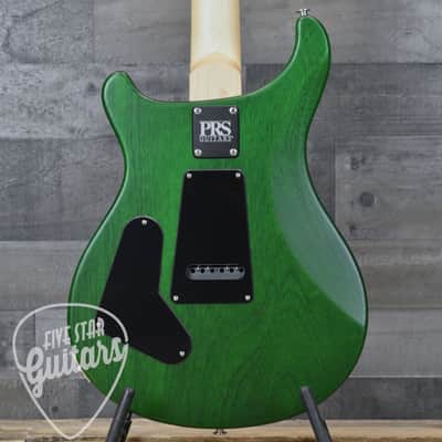 PRS Wood Library CE-24 Satin Quilt Top - Faded Gray Black Green Burst with Gigbag image 2