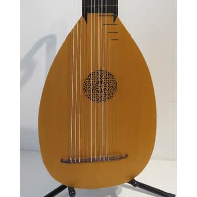13 Course Baroque Theorbo Swan Head Lute by Armin Gropp with Hard Case image 2