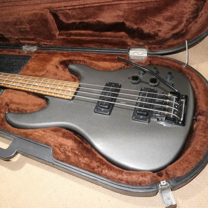 Peavey Dyna-Bass Gray Metallic Bass Guitar USA Kahler Tremolo Original Case image 1