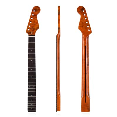 TGP 22 Frets Canada Maple Neck Rosewood Fingerboard Bone Nut Guitar Neck for ST Style guitar,price include the import duty for US buyer image 1