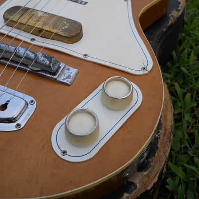 Vintage 60's Guyatone LG40 Original And Complete With Case, Natural, VGC, RARE! image 1