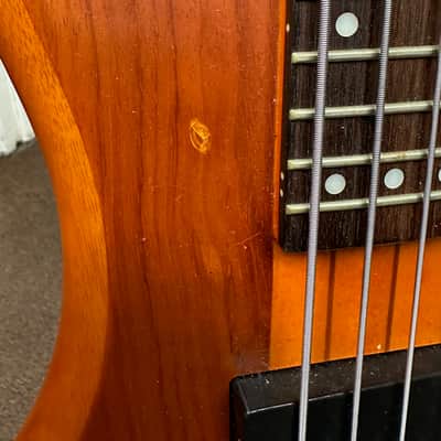 Used Schecter Stiletto Diamond Series Studio 4 String Bass Guitar Honey Satin w/ Gig Bag Local Pickup image 6