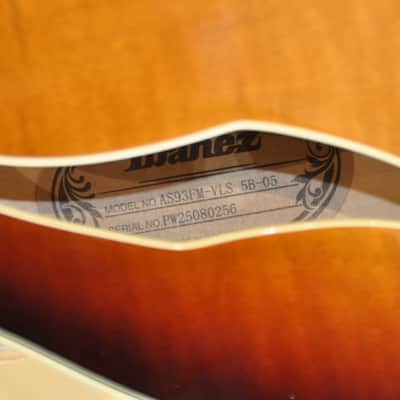 IBANEZ AS93FM Violin Sunburst / Artcore Expressionist / Hollow Body / AS93FM-VLS / PW25080256 image 7