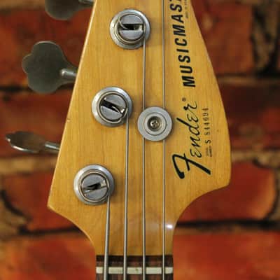 1978 Fender Musicmaster Bass - Wine Red image 6
