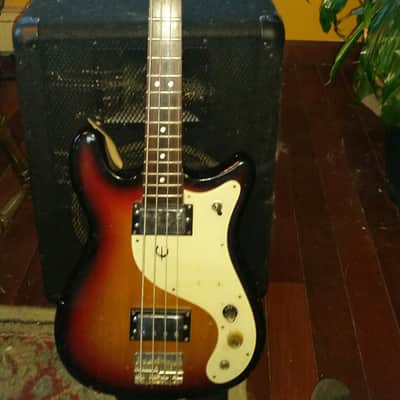 Epiphone  Et-285 Coronet Bass 1970 3 Tone Sunburst Gibson Vintage Japan Antique Newport Wilshire Crestwood Japanese image 12