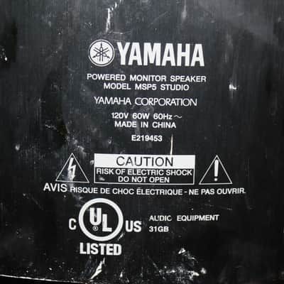 Yamaha MSP5 Professional Studio Reference Monitor Speakers - Pair image 5