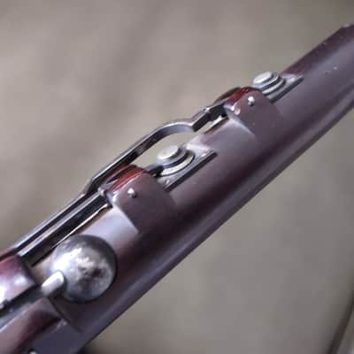 C. Peloubet Dark Wood & Silver 8-Key Antique Flute New York 19th century image 3