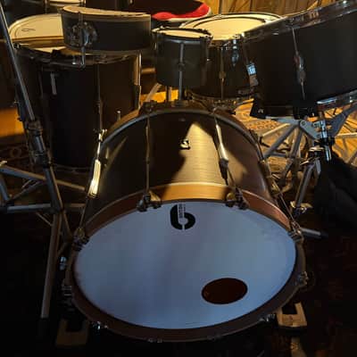 British Drum Company Lounge Series 12/16/22" 3pc Mahogany / Birch Shell Pack - Kensington Crown image 5