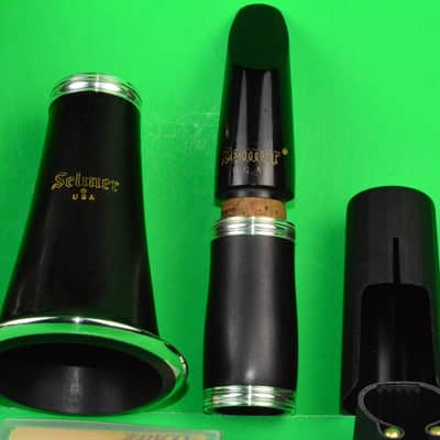 Selmer CL210 - Intermeadiate Level Grenadilla Wood Clarinet - Silver Plated Keys, New Pads image 11