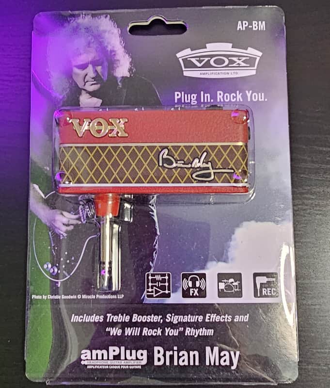 Vox Brian May Signature amPlug Battery-Powered Guitar Headphone Amplifier 2023 - Red image 1