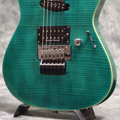 ギター ESP edwars e-mv-125fr Turquoise green Edwards E-MV-125FR Black Turquoise Green | Reverb