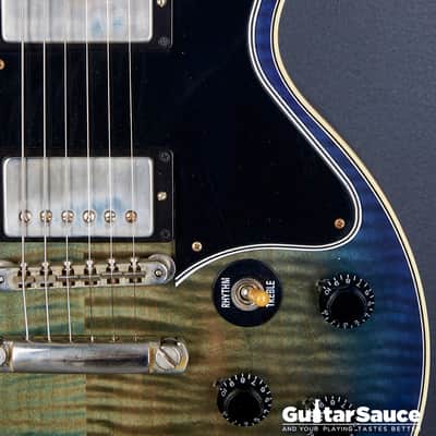 Gibson Custom Shop Les Paul Special Double Cut Figured Humbucker 2019 - Aqua Flamed (Cod.1462UG) image 3