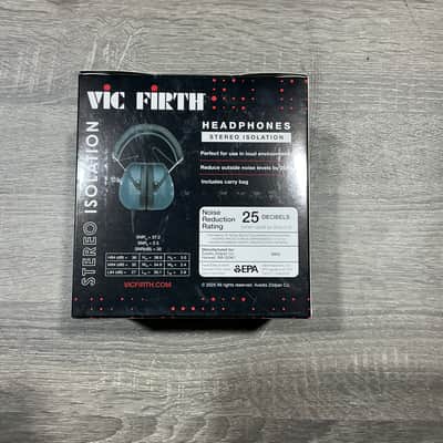Vic Firth SIH3 Stereo Isolation Headphones - Black/Grey image 3