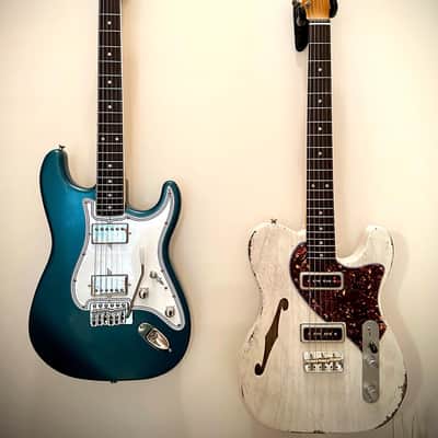 TopHat Stratavarius 2HB 2024 - Blue metallic w/custom checking image 2