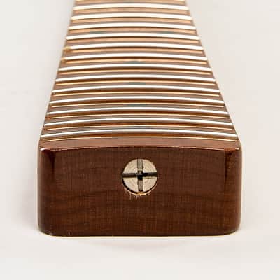 Allparts Select VIN-MOD Compound Radius Replacement Tele Neck AAA+ Roasted Flame Maple - Licensed by Fender image 4