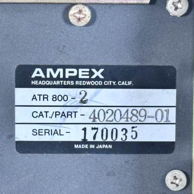 Ampex ATR-800 2 Channel 1/2" Track Reel To Reel Tape Deck w/ Remote image 16