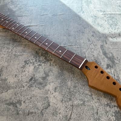 BMC Guitar 3AAA FLAME MAPLE Neck Strat® Stratocaster® 22 Fret Roasted With Rosewood Fingerboard Nitro Lacquer 9.5 Radius  STFRM3A #1 image 1