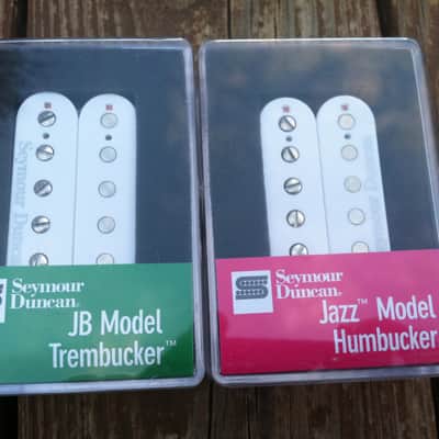 Seymour Duncan TB-4 JB SH-2 Jazz Hot Rodded Pickup Set Trembucker White NEW