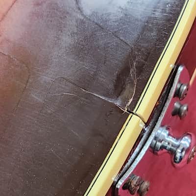 Standel 430-s 1960s - Sunburst rare semi hollow body guitar with csse image 5