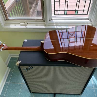 Washburn WD 10 Dreadnought Acoustic Guitar Natural /w Case image 3