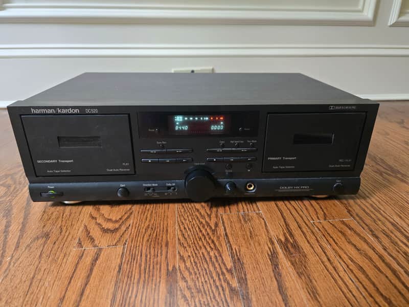 harmon/Kardon DC520 dual cassette deck Mid-2000s - Black image 1