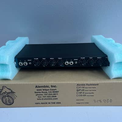 Alembic F-2B Stereo Tube Preamp Rackmount F2B + Orig. Box 'Excellent" Black image 9