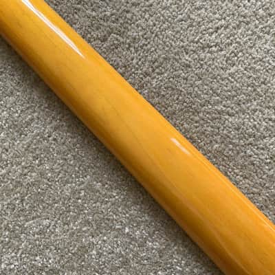 Yellow Guitar Strat Style Maple Wood Neck, 22 Frets Fingerboard image 8