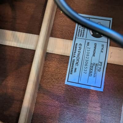 Epiphone Masterbilt FT-79 Texan Dreadnought Acoustic 2021 *Fishman Pickup* w/Case #21082306537 image 3
