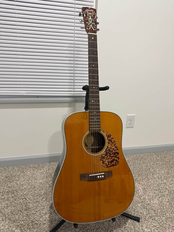 Blueridge BR-160 Historic Series Dreadnought Acoustic Guitar Natural w/ Abalone Inlay image 1