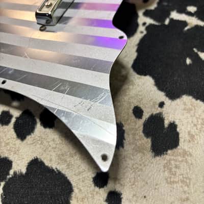 Decca Guitar Striped Aluminum Pickguard + Single Coil Pickup 1960's Teisco / Guyatone image 6