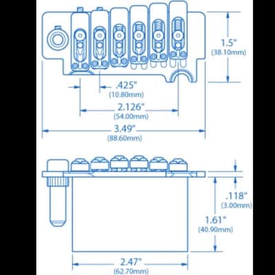 Gotoh / Wilkinson VS100N Tremolo for S-style Guitars - Chrone image 5